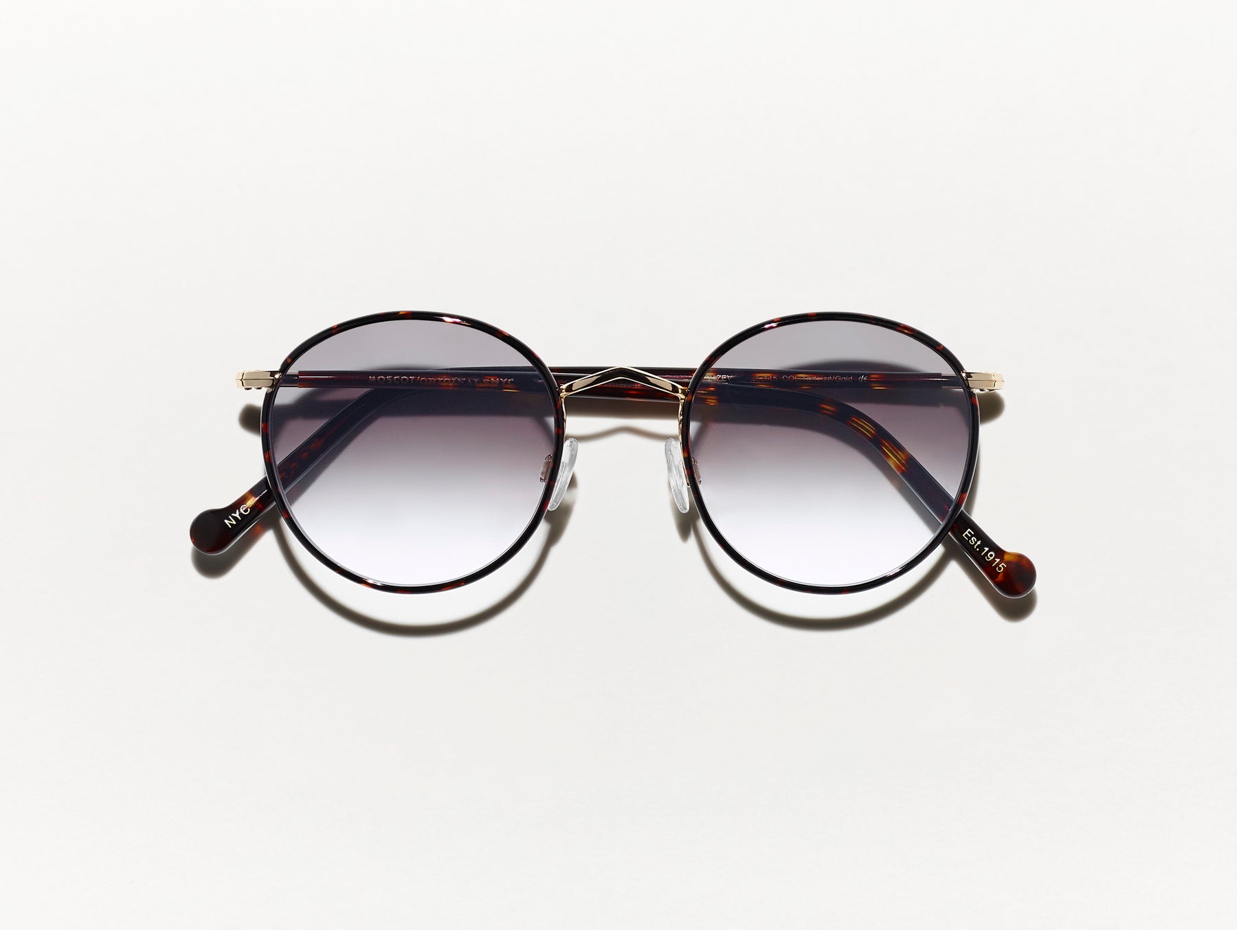 The ZEV in Tortoise in American Grey Fade Tinted Lenses