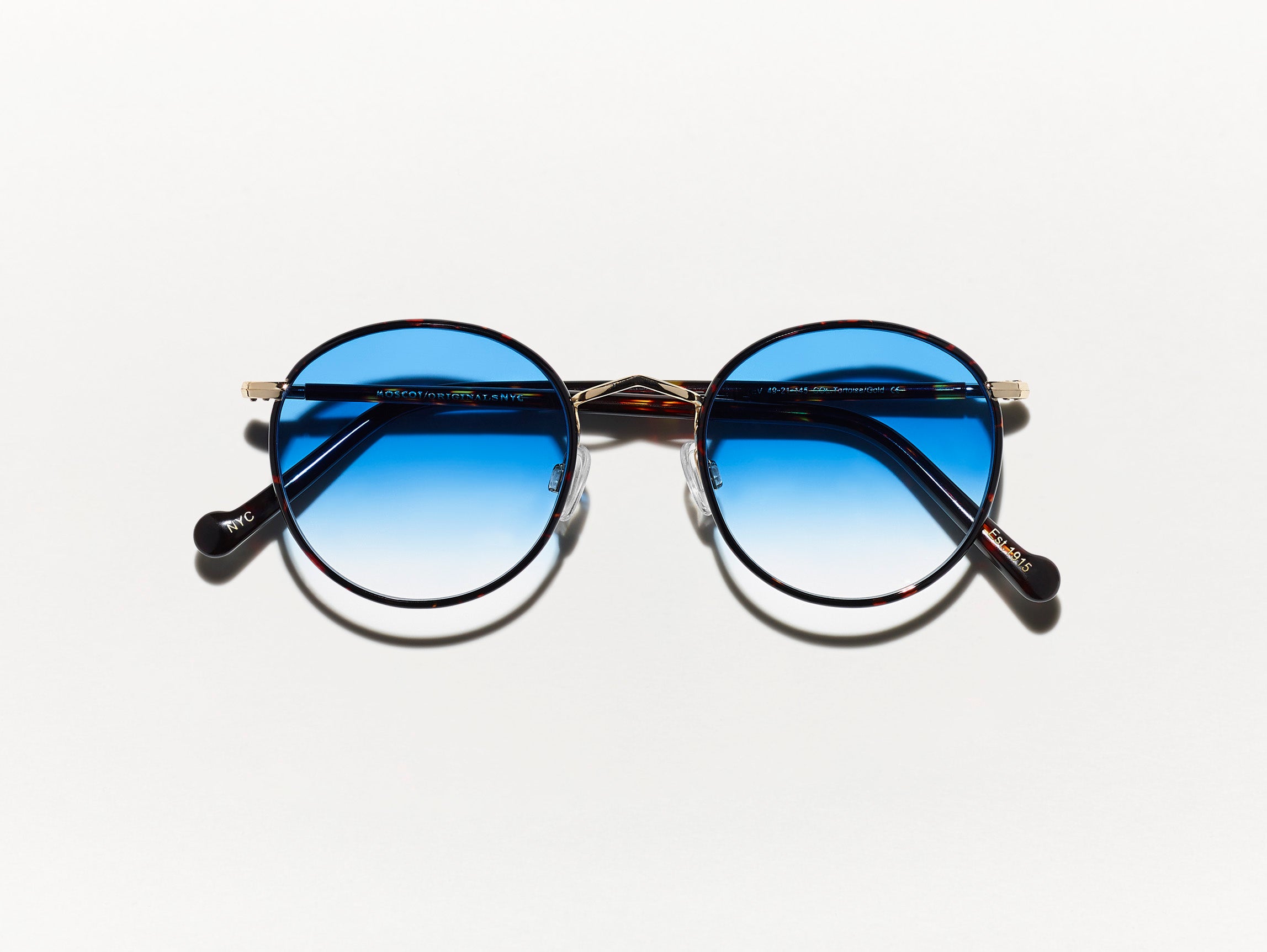 #color_broadway blue fade | The ZEV in Tortoise in Broadway Blue Fade Tinted Lenses