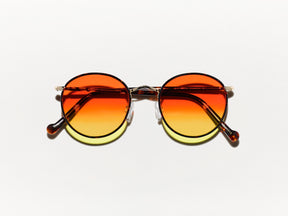 The ZEV in Tortoise in Candy Corn Tinted Lenses