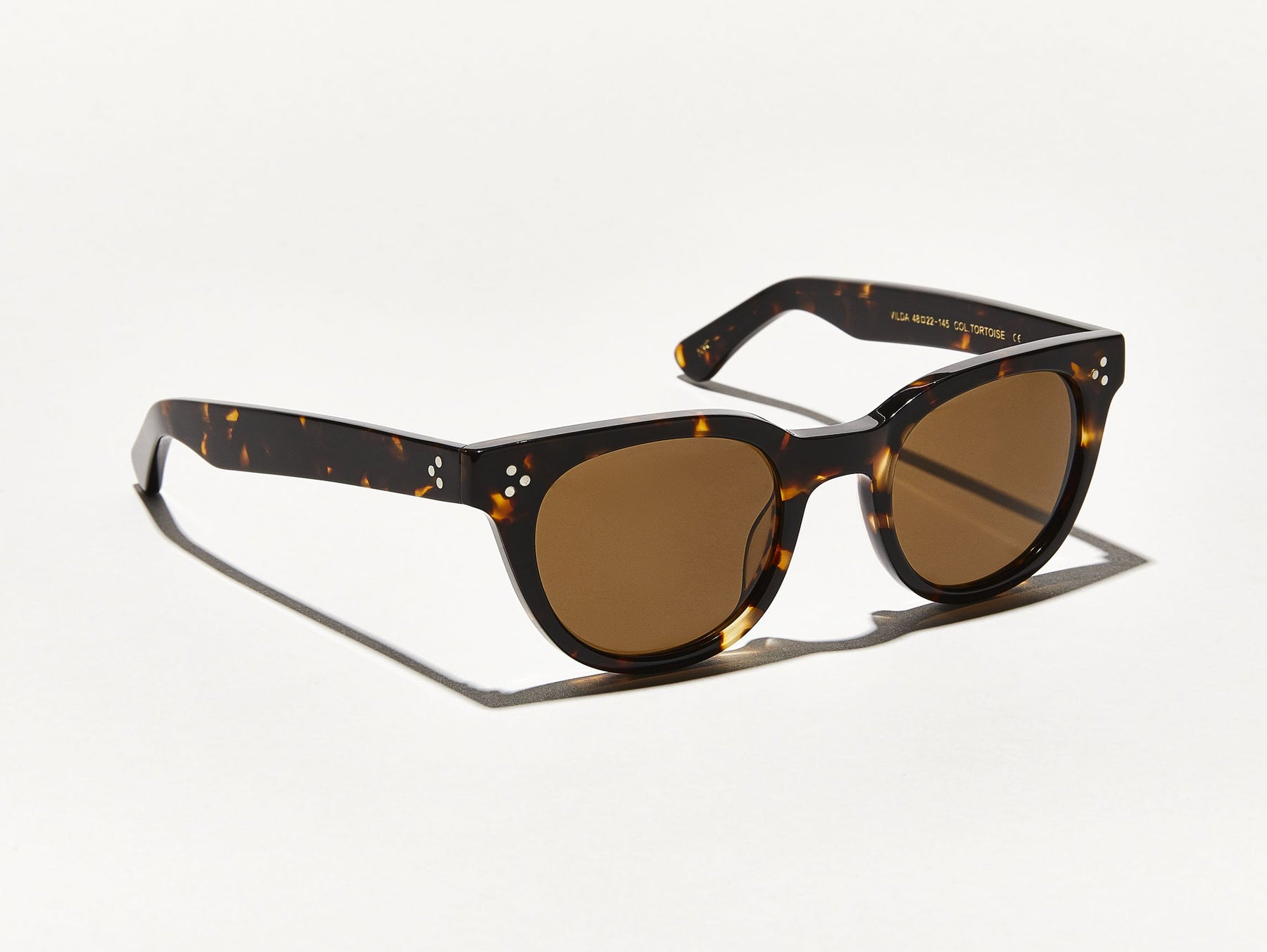The VILDA SUN in Tortoise with Cosmitan Brown Glass Lenses