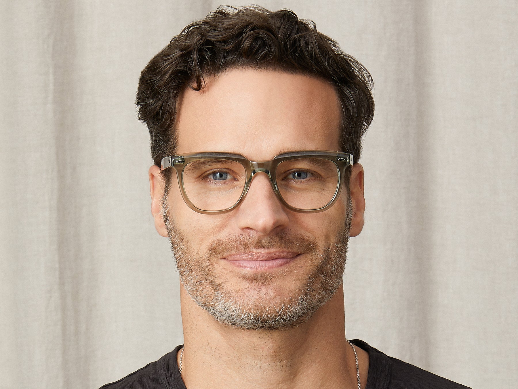 Model is wearing The YONTIF in size 49 in Sage