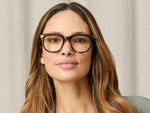 Model is wearing The YONTIF in size 52 in Classic Havana