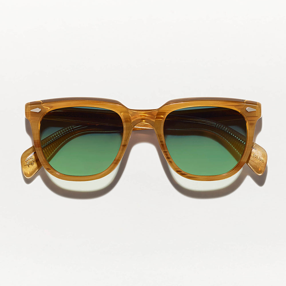 #color_blonde | The YONTIF SUN in Blonde with Forest Green Tinted Lenses