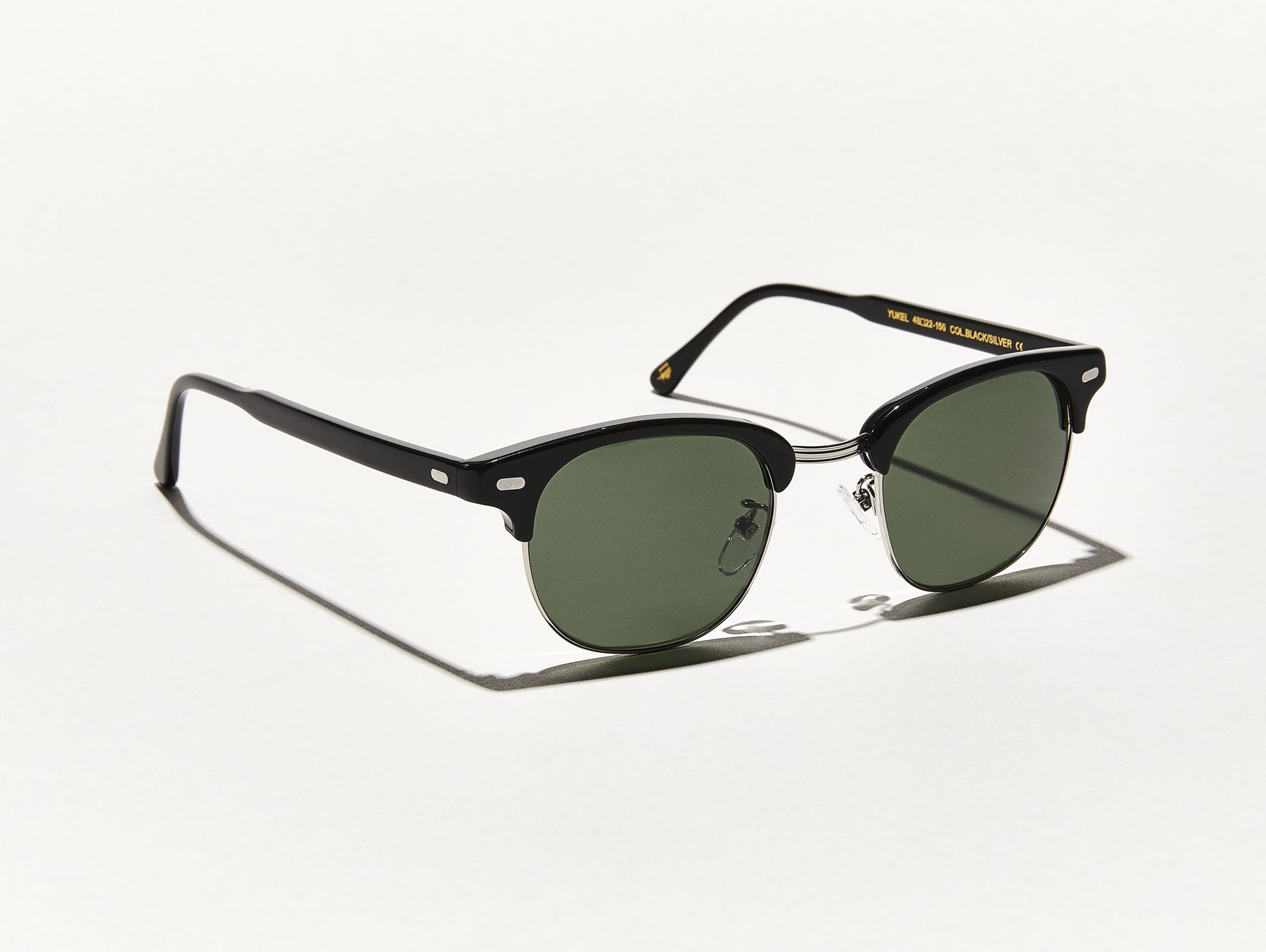 The YUKEL SUN In Black/Silver with G-15 Glass Lenses