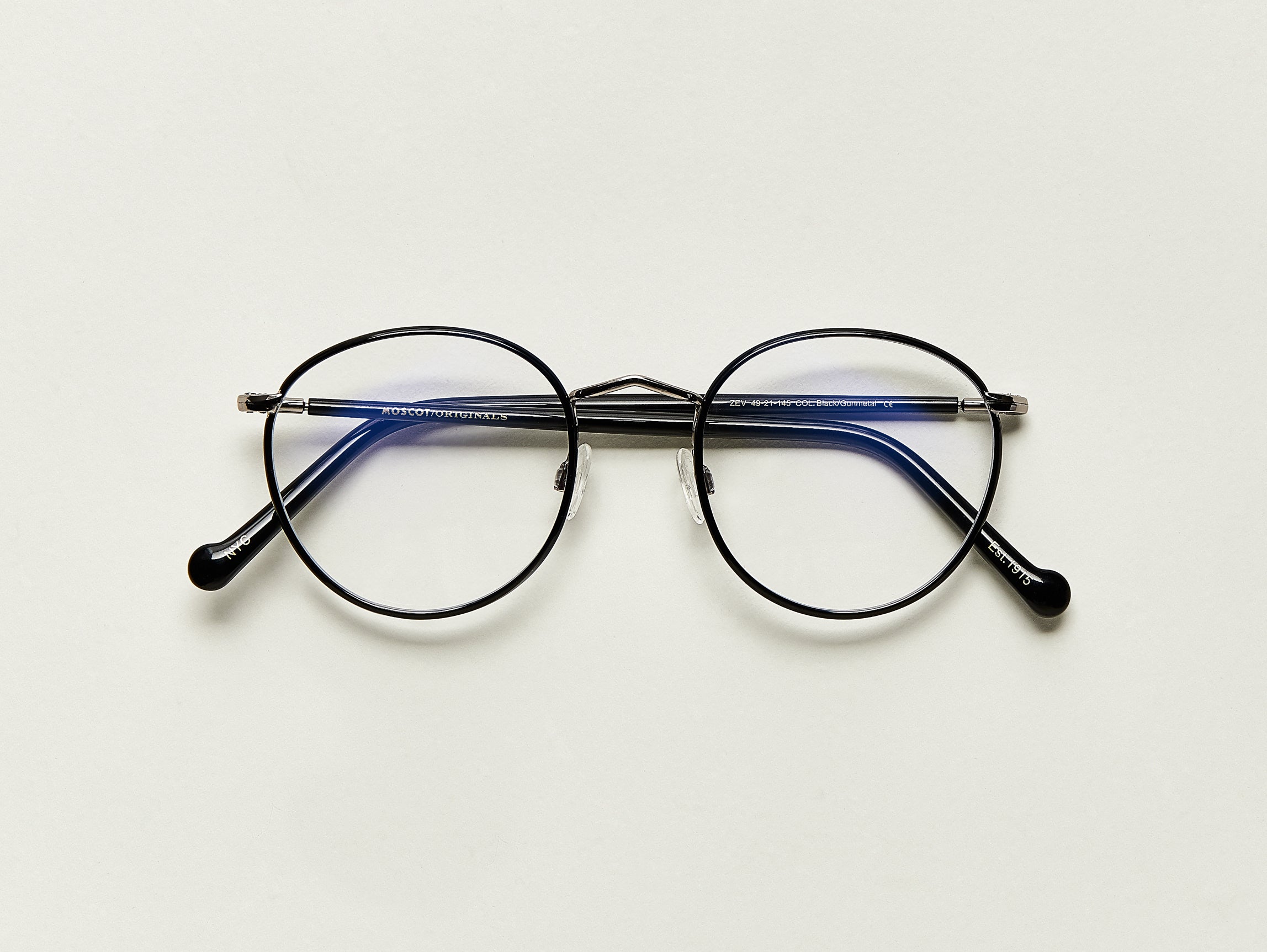 The ZEV in Black with Blue Protect Lenses