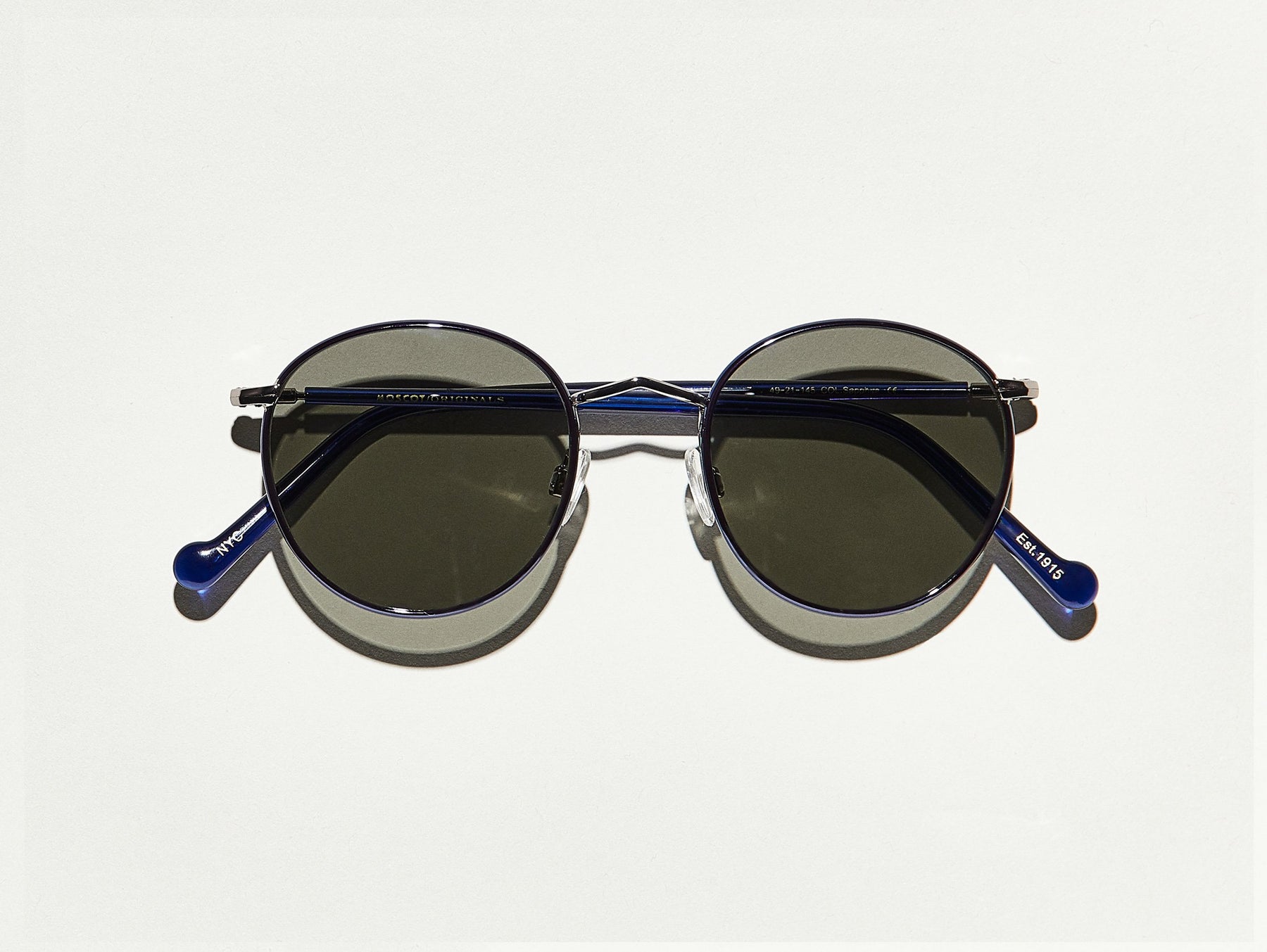 The ZEV SUN in Sapphire/Pewter with Grey Polarized Glass Lenses