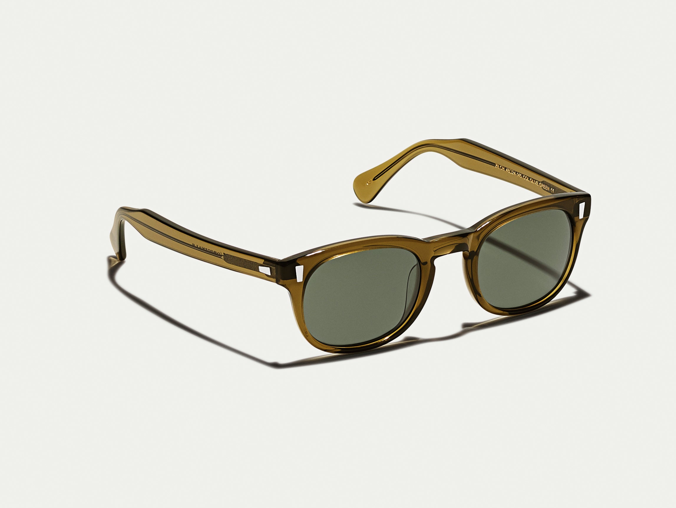 The ZILCH SUN in Olive Green with G-15 Glass Lenses