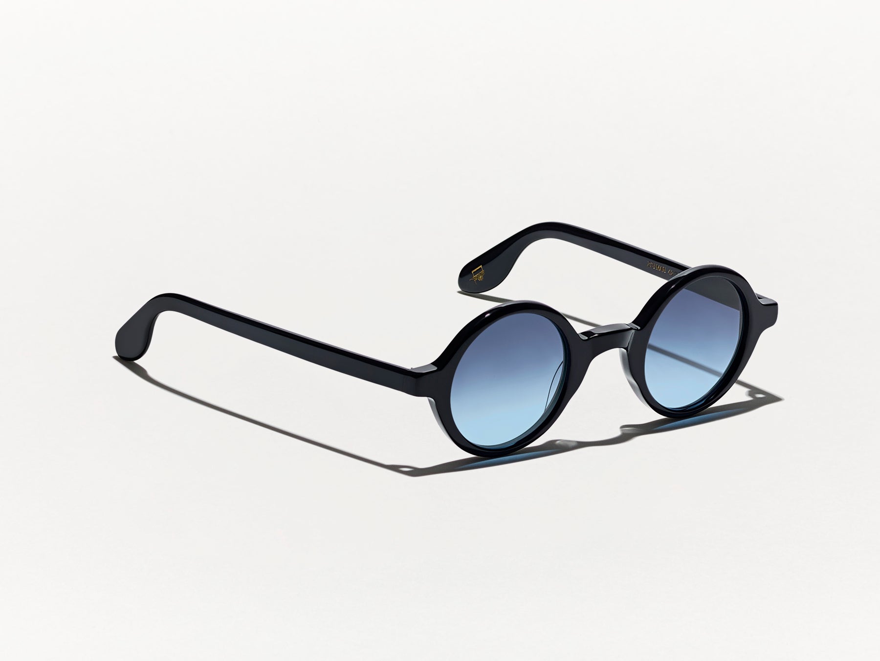 The ZOLMAN in Black with Denim Blue Tinted Lenses