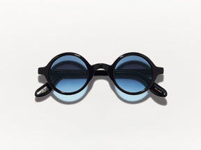 The ZOLMAN in Black with Denim Blue Tinted Lenses