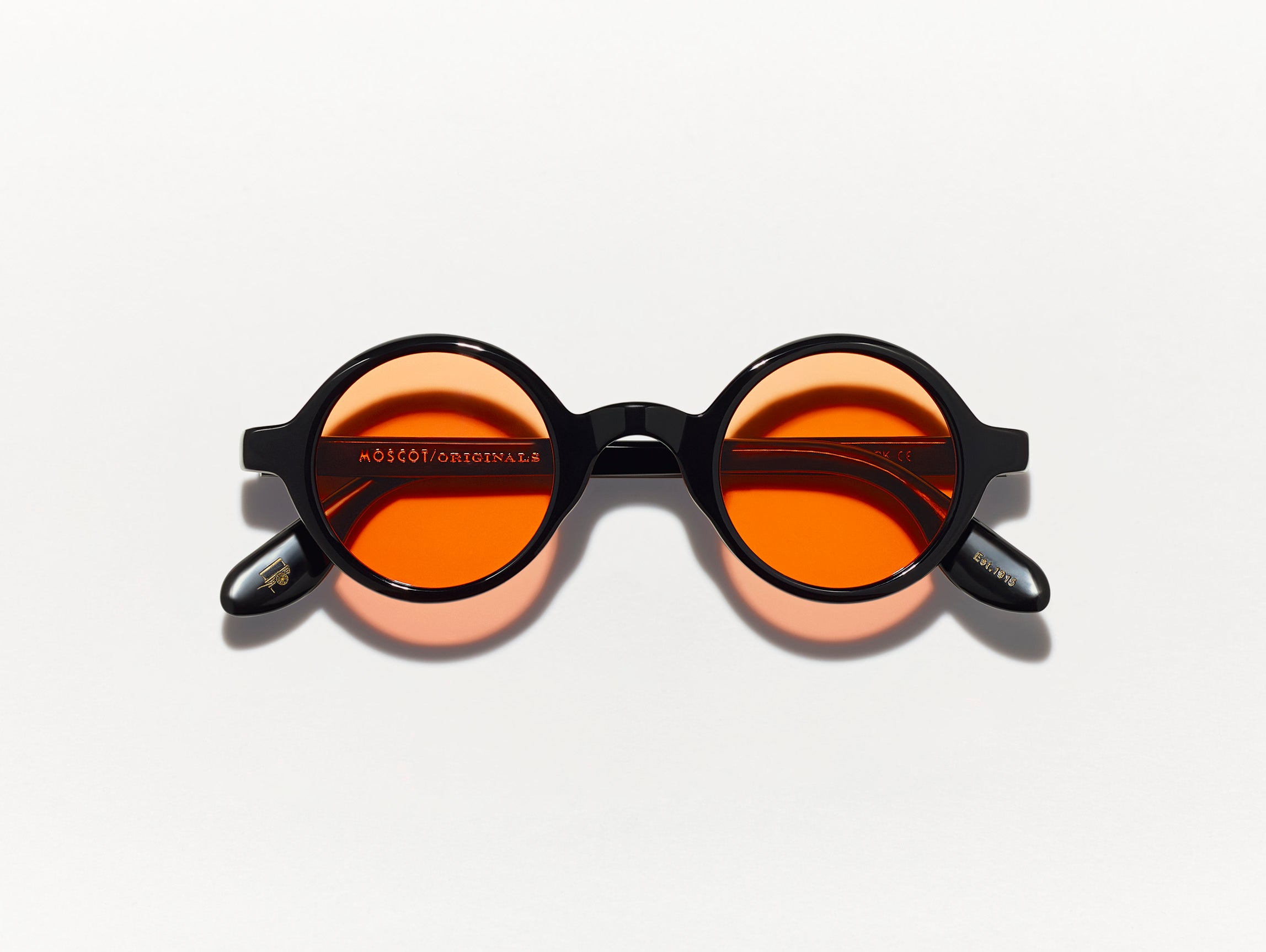 The ZOLMAN in Black with Woodstock Orange Tinted Lenses