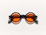 The ZOLMAN in Black with Woodstock Orange Tinted Lenses