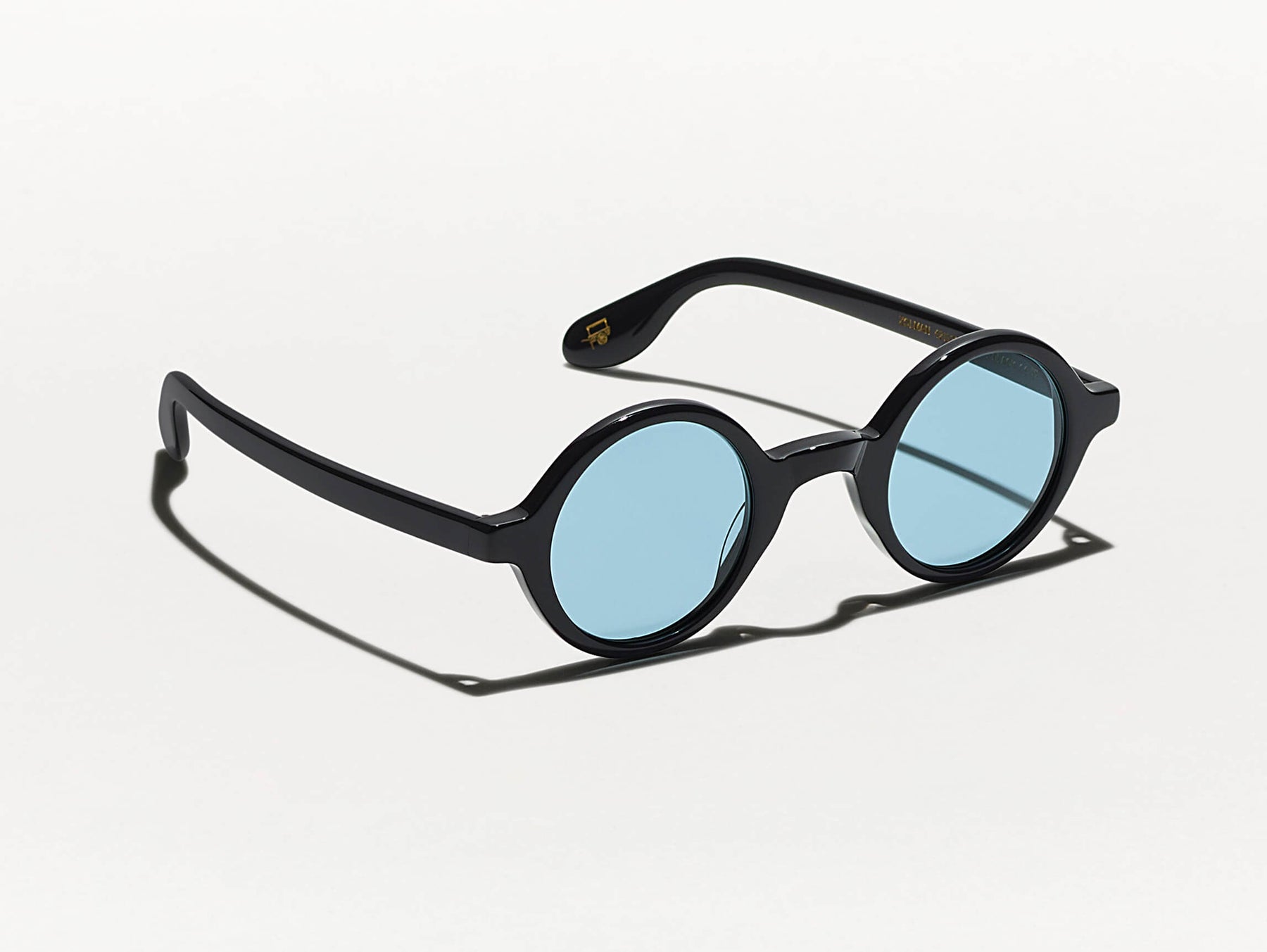 The ZOLMAN SUN in Black with Blue Glass Lenses