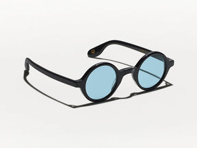 The ZOLMAN SUN in Black with Blue Glass Lenses