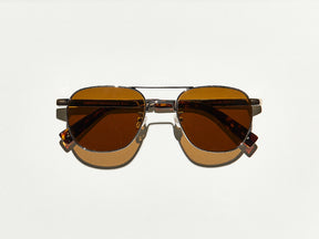 The ZULU SUN in Gold with Cosmitan Brown Glass Lenses