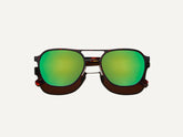 #color_tortoise/pine | The ZULU-T SUN in Tortoise/Pine with Green Flash Mirror Lenses